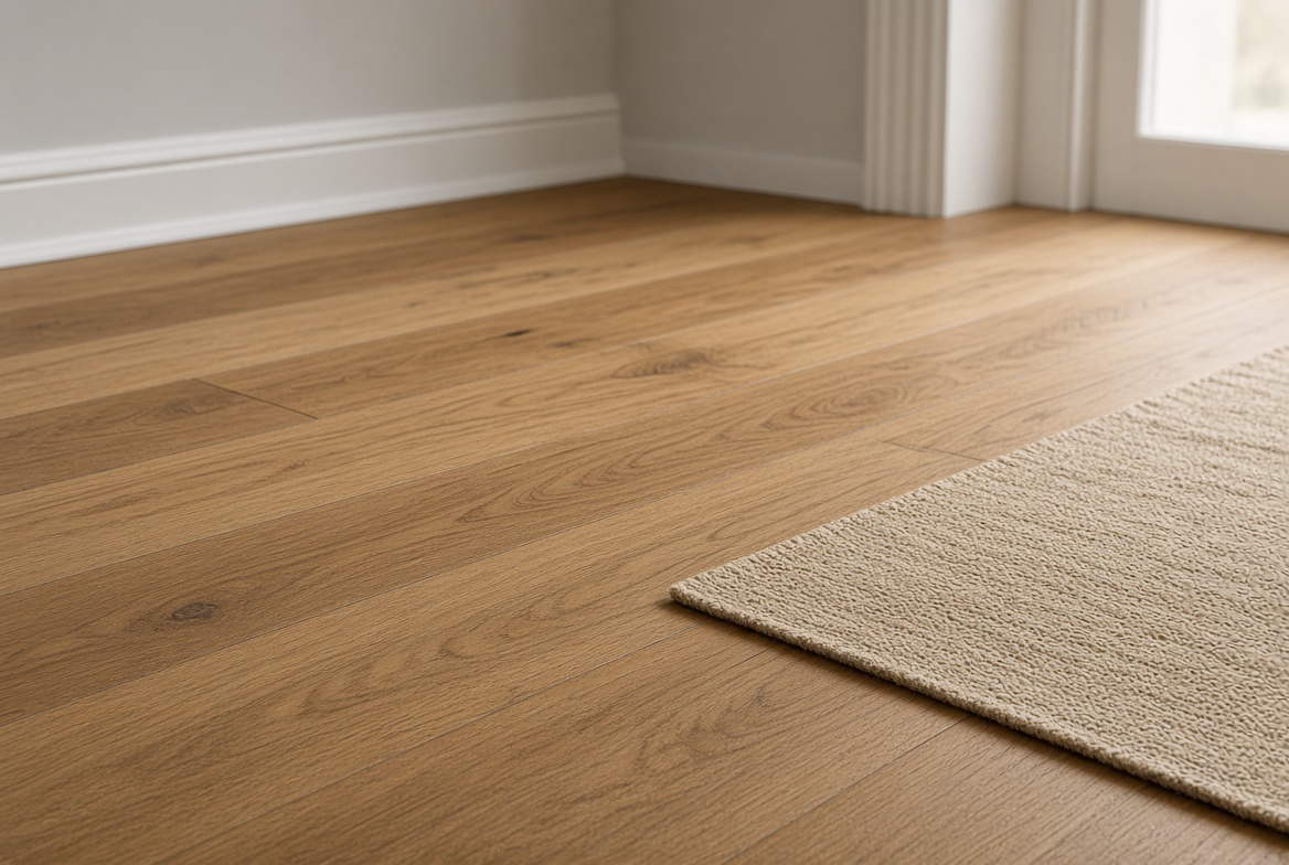 Laminated wood flooring