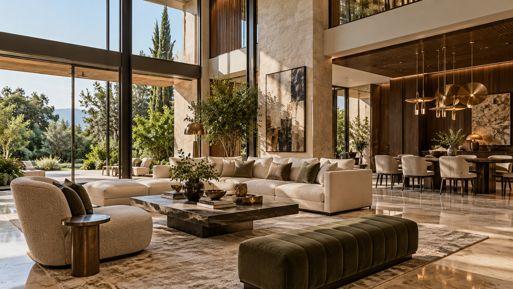 Illustrative visualization of a modern luxury home interior in F-7 Islamabad
