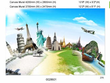 Canvas mural sample from 2025-26 IMPORTED CANVAS MURAL 320 DESIGNS, page 141