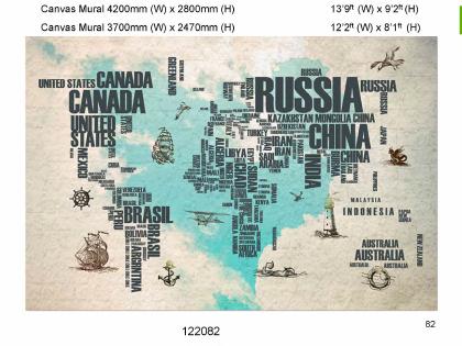 Canvas mural sample from 2025-26 IMPORTED CANVAS MURAL 320 DESIGNS, page 252