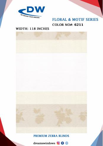 Floral fabric sample from FLORAL AND MOTIF SERIES, page 4