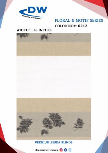 Floral fabric sample from FLORAL AND MOTIF SERIES, page 5