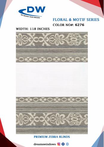 Floral fabric sample from FLORAL AND MOTIF SERIES, page 28