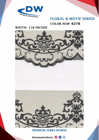 Floral fabric sample from FLORAL AND MOTIF SERIES, page 30