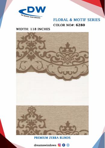 Floral fabric sample from FLORAL AND MOTIF SERIES, page 32