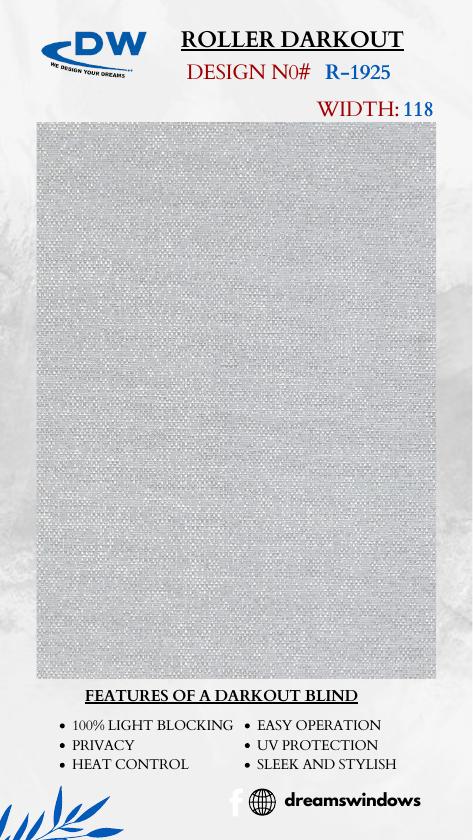 Darkout roller sample from ROLLER DARKOUT (1900 SERIES) CATALOGUE 2 UPDATED, page 24