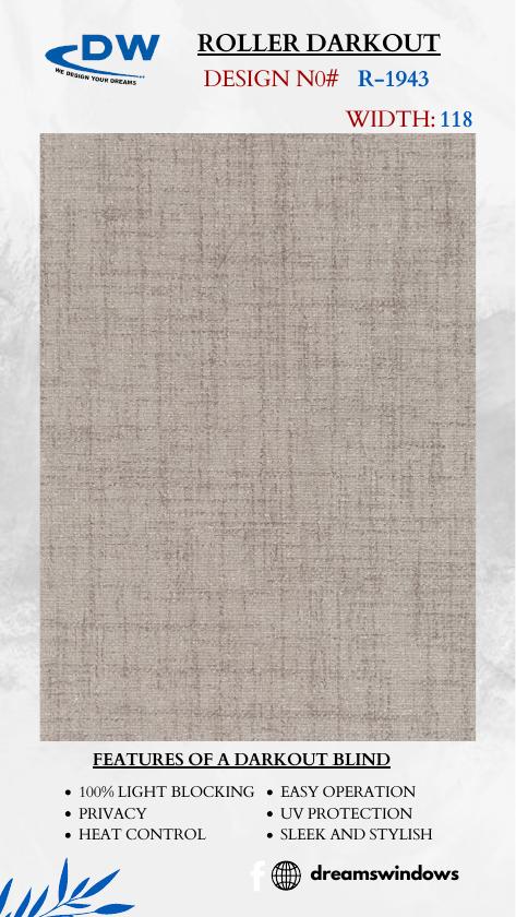 Darkout roller sample from ROLLER DARKOUT (1900 SERIES) CATALOGUE 2 UPDATED, page 42
