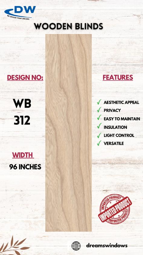 Wooden blind sample from WOODEN BLINDS (340-070), page 19