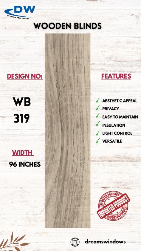 Wooden blind sample from WOODEN BLINDS (340-070), page 24