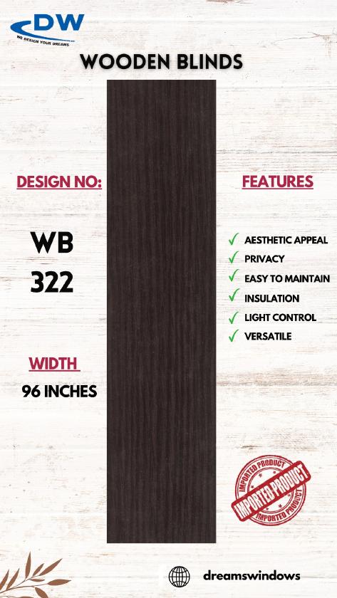 Wooden blind sample from WOODEN BLINDS (340-070), page 27
